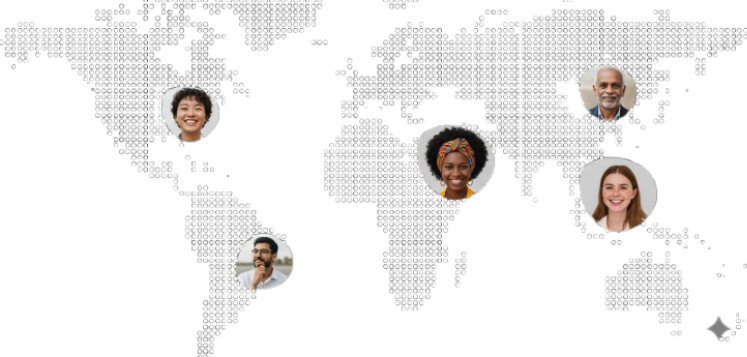 World Map with Profiles